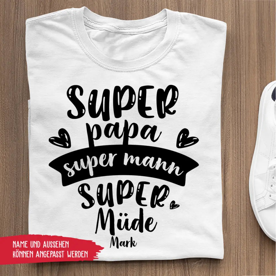 Superpapa. Supermann. Müde