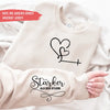 Sweatshirt mit Personalisiertem Ärmel Geschenk Muttertag Geschenke Stärker als der Sturm