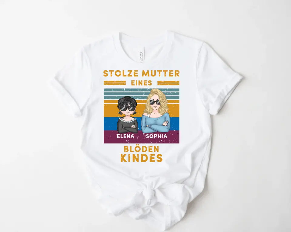 Stolze Mutter eines blöden Kindes