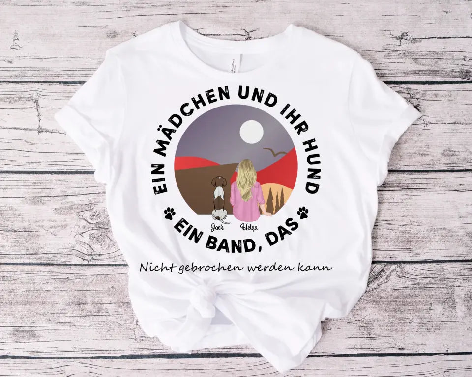 Ein Mädchen und ihr Hund. Ein Band, das nicht gebrochen werden kann