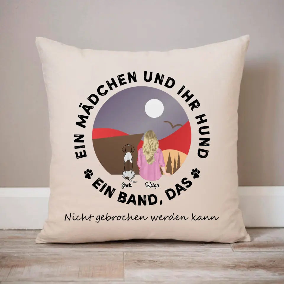 Ein Mädchen und ihr Hund. Ein Band, das nicht gebrochen werden kann