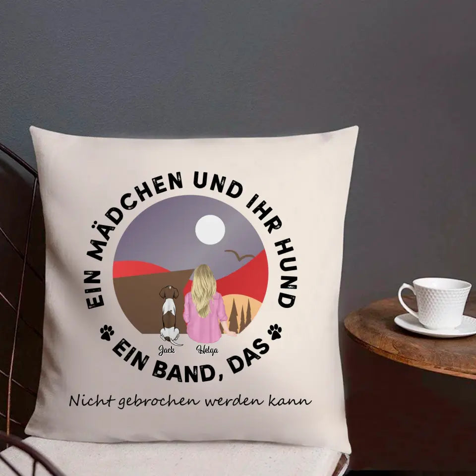 Ein Mädchen und ihr Hund. Ein Band, das nicht gebrochen werden kann