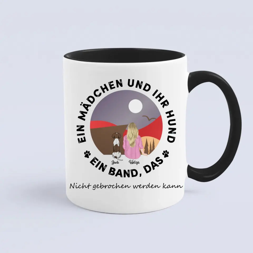 Ein Mädchen und ihr Hund. Ein Band, das nicht gebrochen werden kann