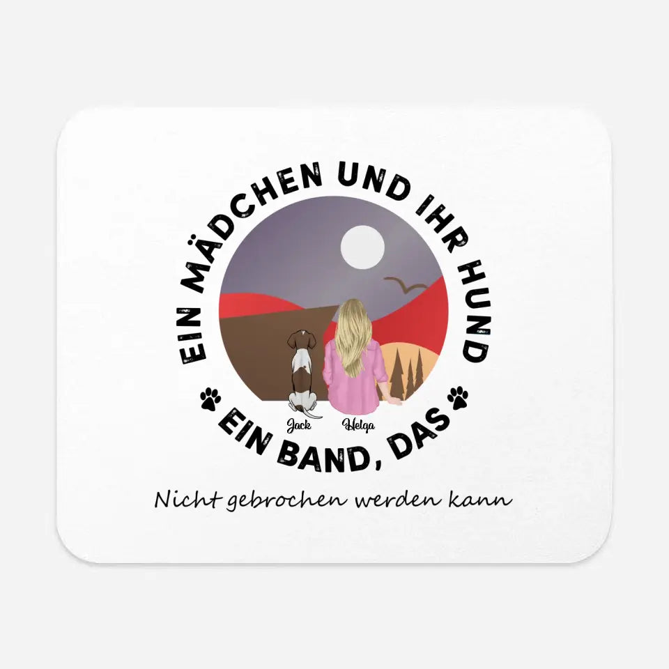 Ein Mädchen und ihr Hund. Ein Band, das nicht gebrochen werden kann