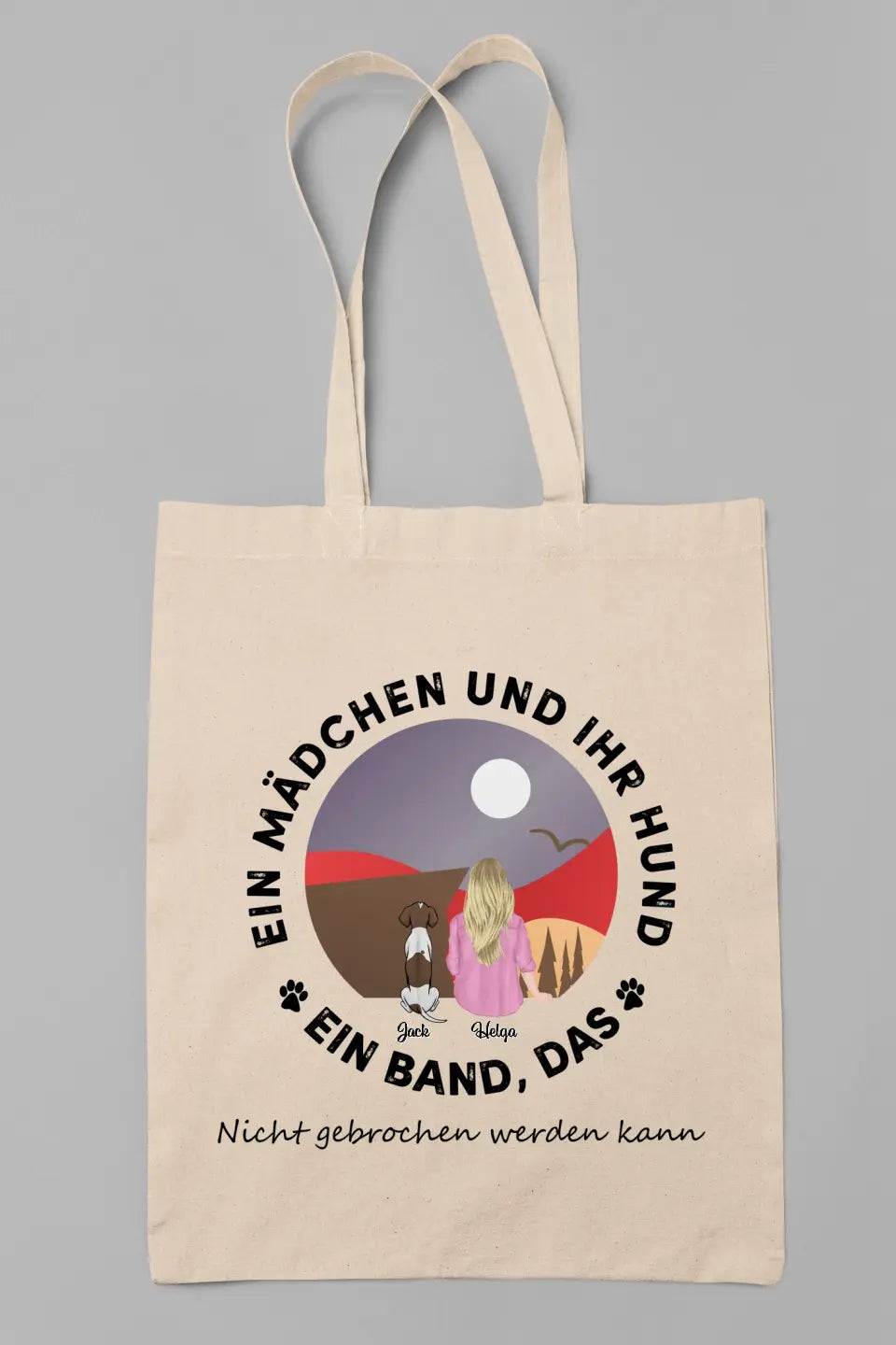 Ein Mädchen und ihr Hund. Ein Band, das nicht gebrochen werden kann