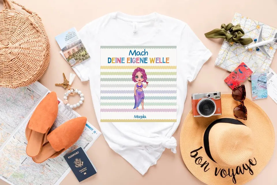 T-Shirt - Mach Deine Eigene Welle