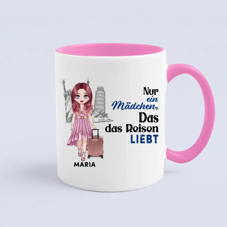 Nur ein Mädchen das das Reisen liebt