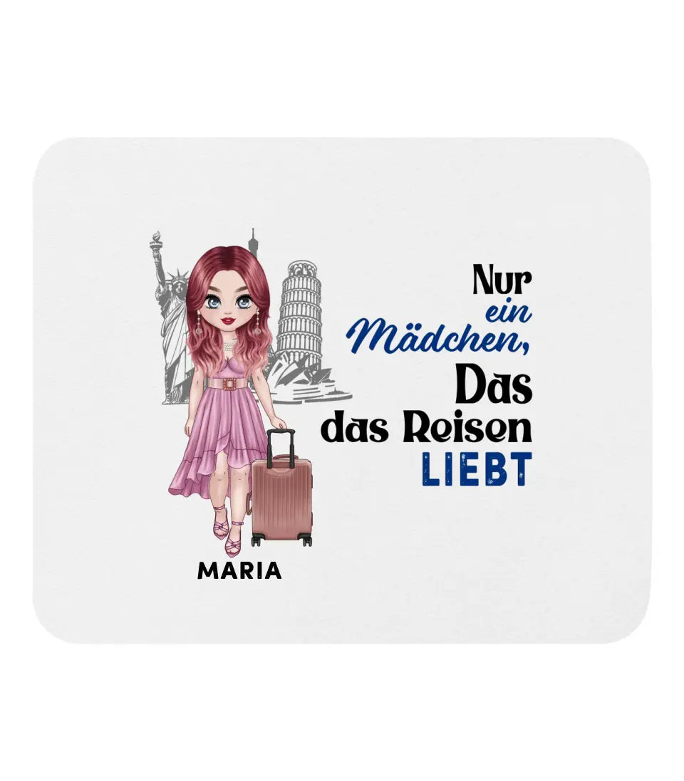 Nur ein Mädchen das das Reisen liebt