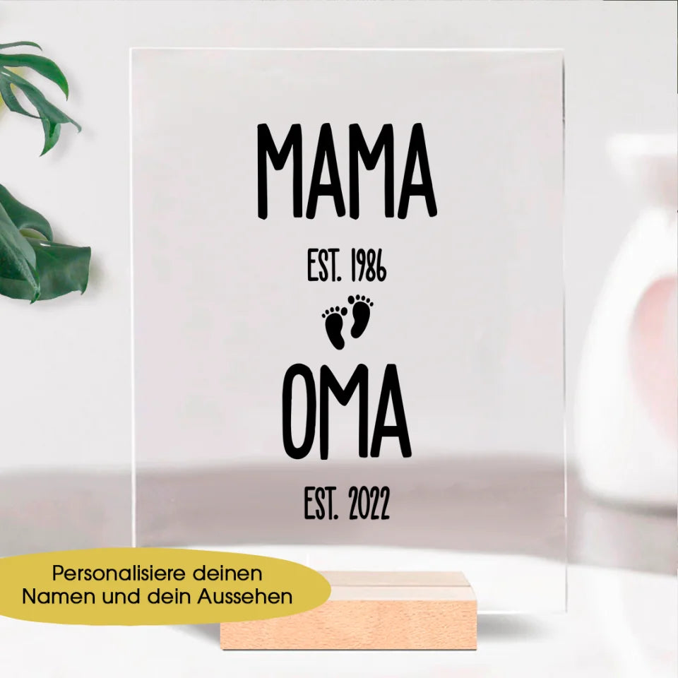 Acrylglas - Mama - Oma