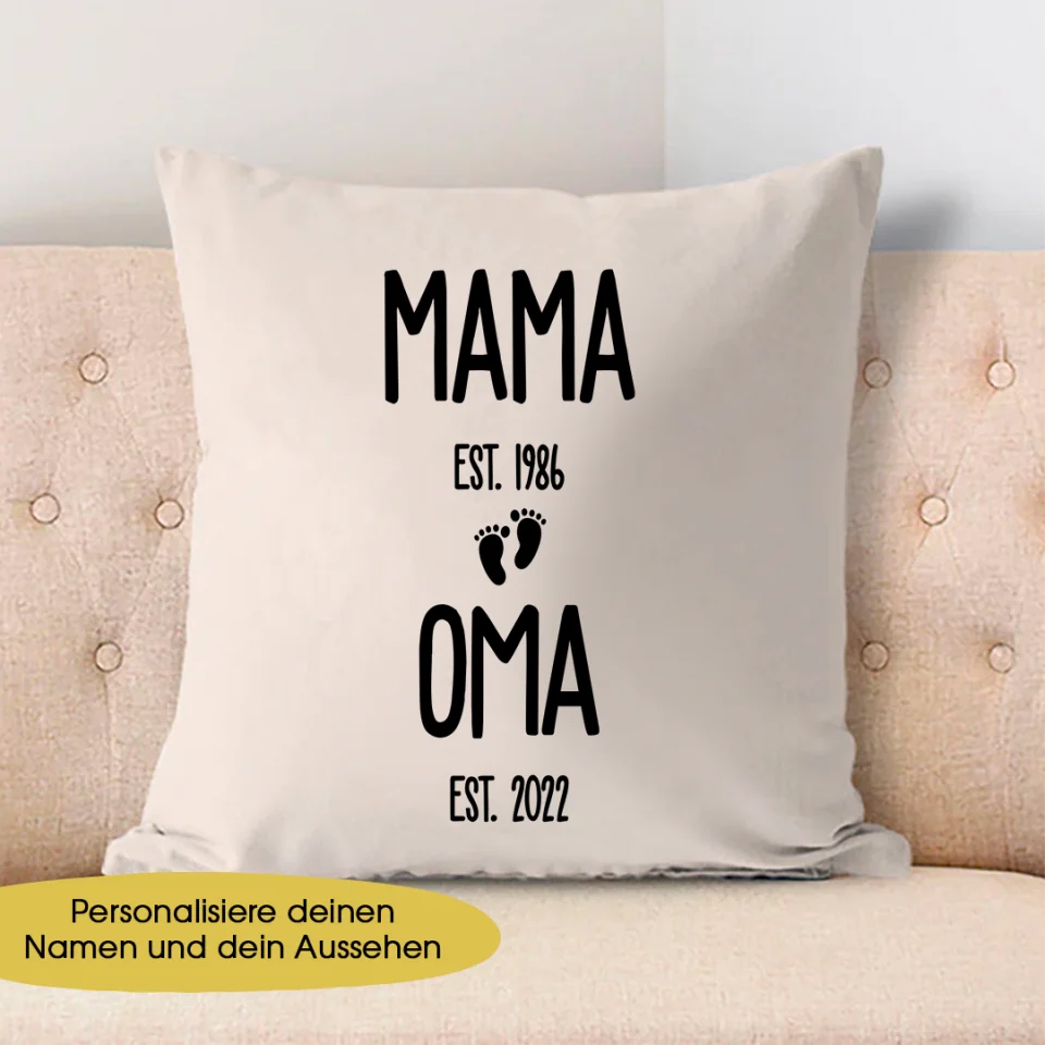 Kopfkissenbezug - Mama - Oma