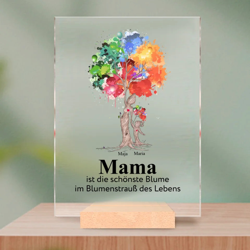 Mama ist die schönste Blume im Blumenstrauß des Lebens