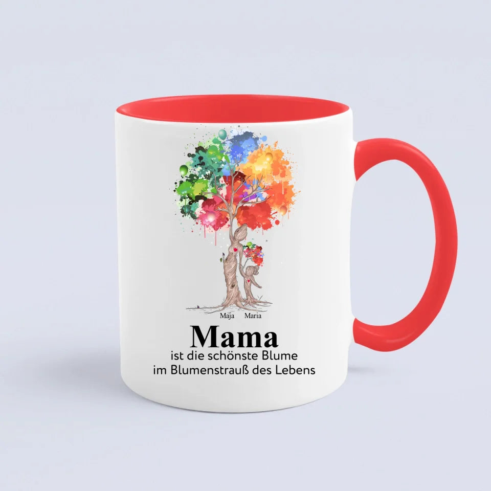 Mama ist die schönste Blume im Blumenstrauß des Lebens